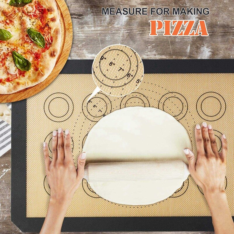 Siliconen Bakken Matten-Non Stick Cookie Sheet Mat Liner Met 2 Stuks Siliconen Bakken Mat Siliconen Antislip-gebak Mat