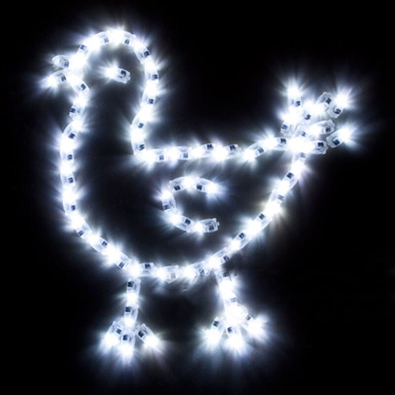 50pcs mini LED balloon lamp White Light LED Lampion for Wedding Party Decoration Paper Lantern: 100PCS