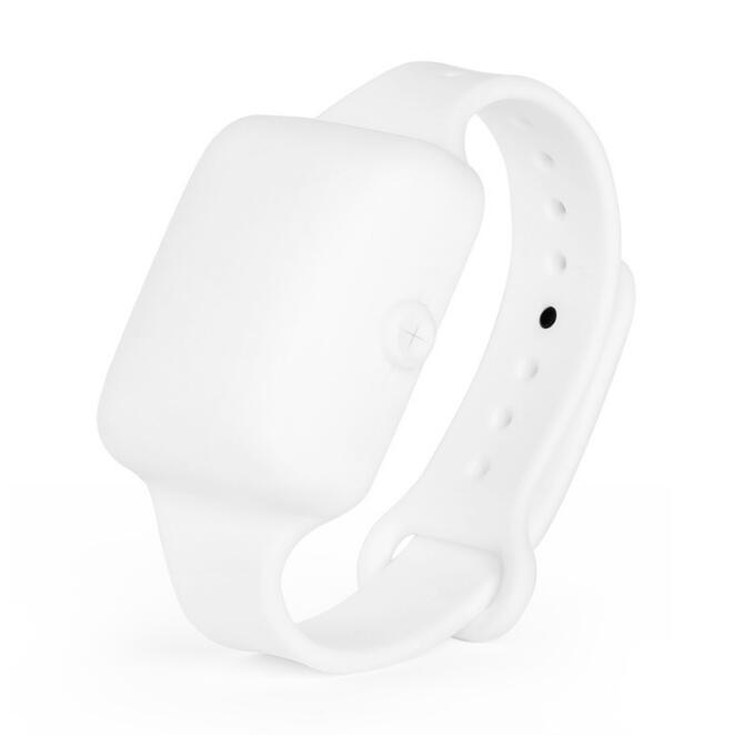 Genanvendelig silikone flydende bærbar beholder håndvask armbånd dispenser håndsprit armbånd håndsprit armbånd: Hvid