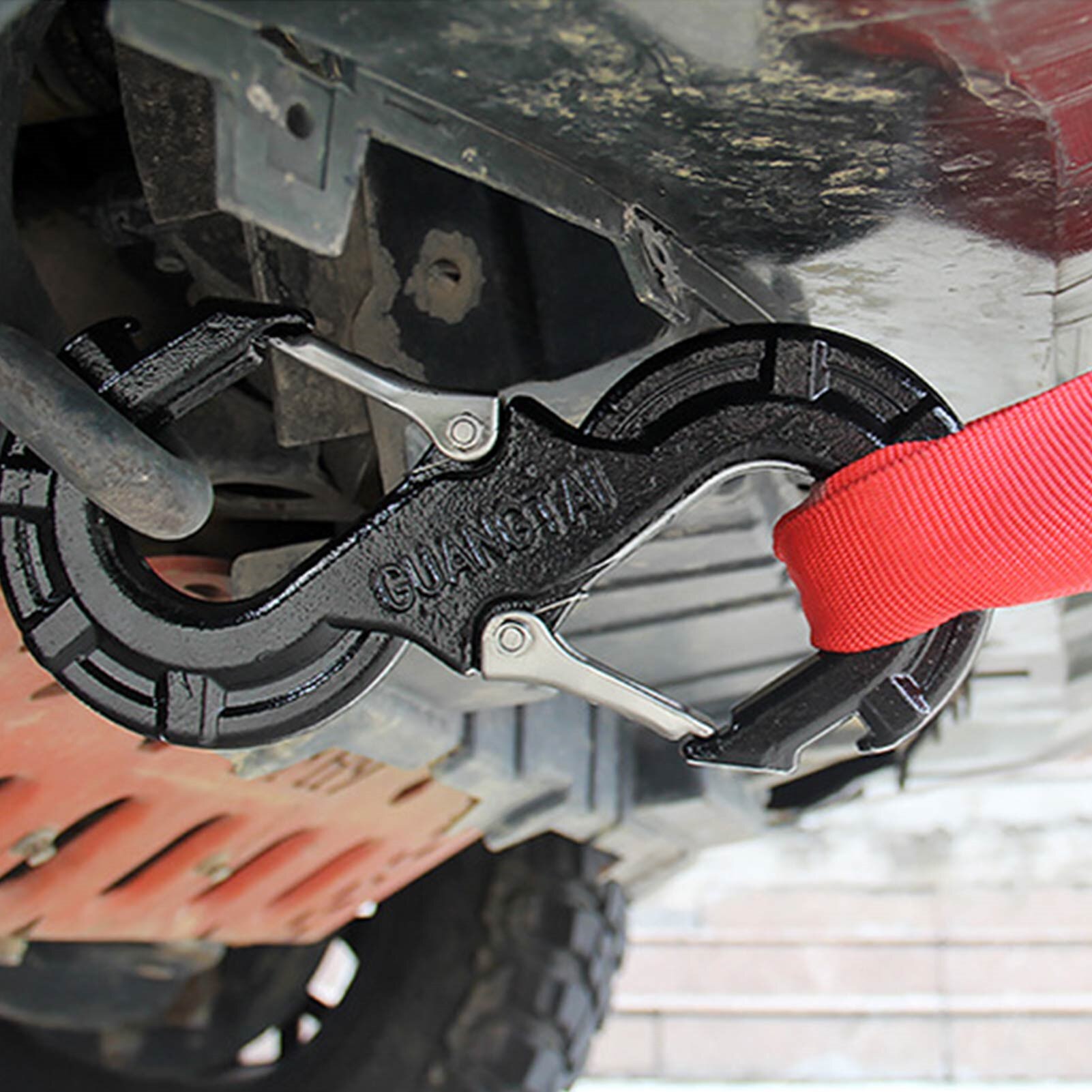 8-15T Car Off-road Trailer Hook Rescue Trailer S Hook For Car SUV Off-road Truck Car Tow Cable The Forged Hook Car Rescue Tools