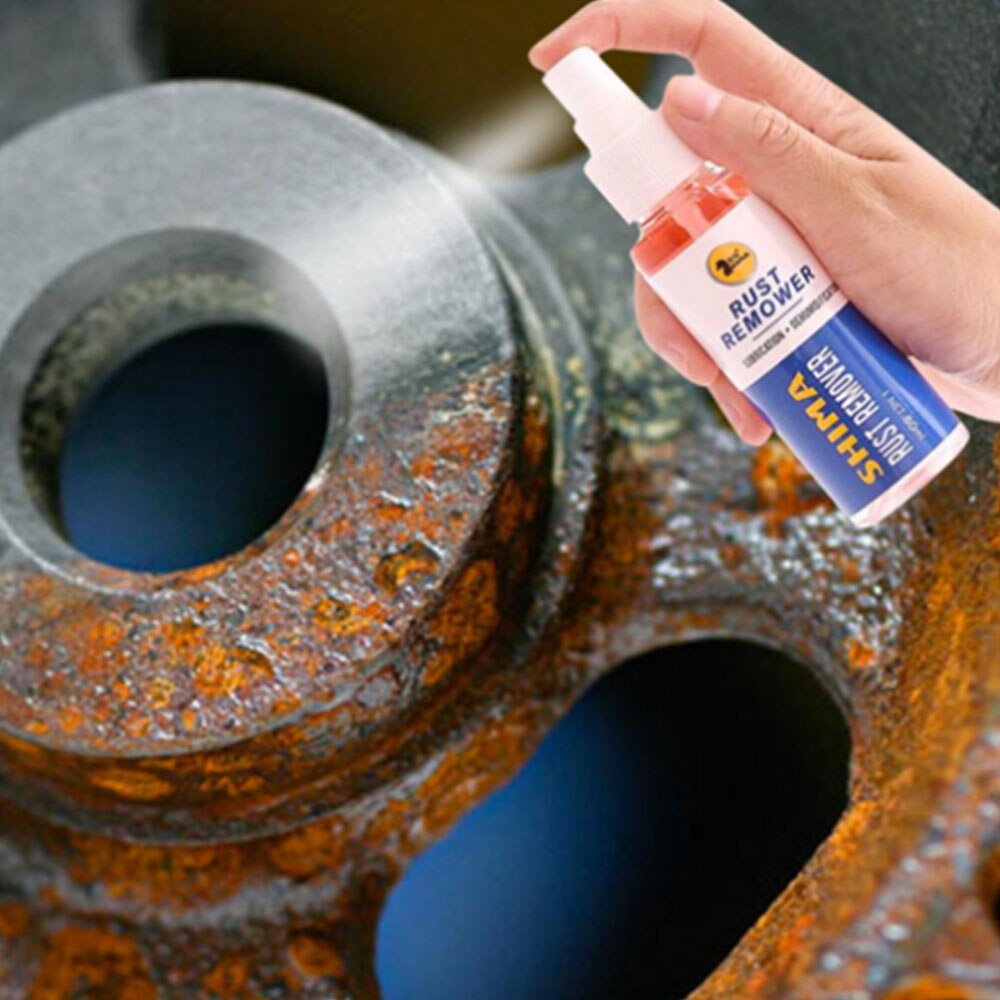 Eliminador de óxido para ventana de coche, lubricación antioxidante, limpieza de deshumidificación, mantenimiento de vehículos de doble uso, 80ml