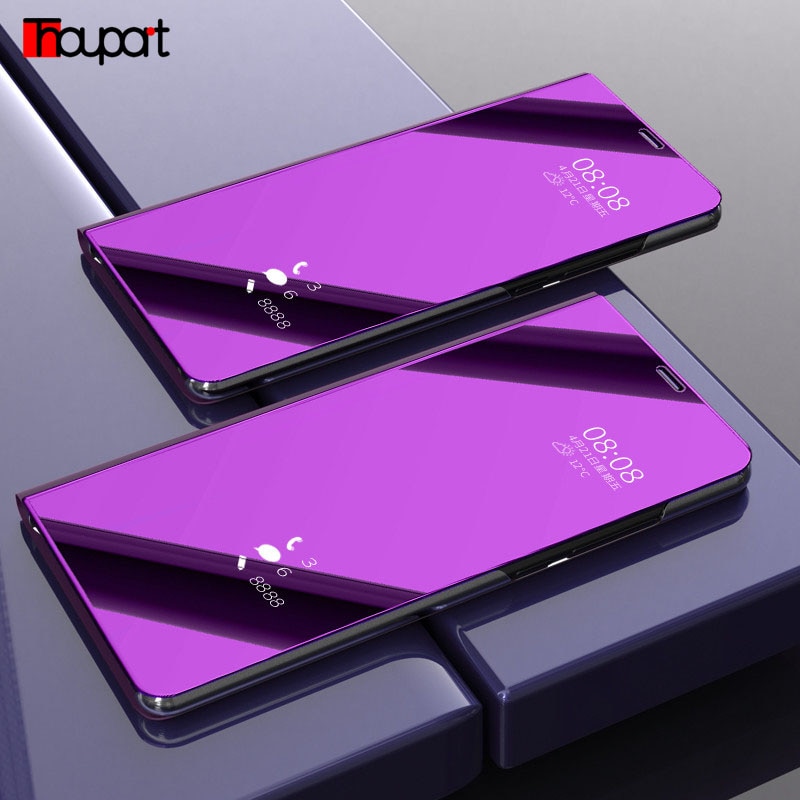 Mirror Case For Huawei Honor 9X Global 9 X Lite Cases Book Flip Cover Leather + PC Full Protector Honor 9X Premium Case STK-LX1