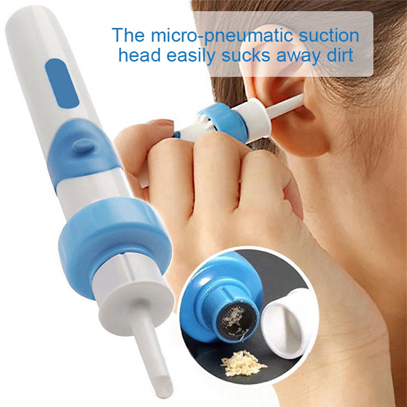 Elektrisk ørestikkerens maskine elektrisk smertefri rengøring ørevoks fjerner ørestikkerens barn voksen ørestikker med batteri