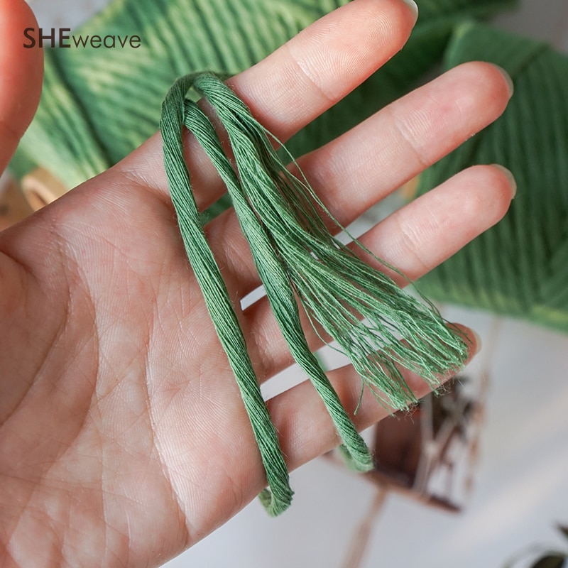 Enkele Streng Macrame Koord, Macrame Touw 3 Mm × 100 M (109yd) kleurrijke Katoenen Koord Voor Macrame Benodigdheden, Muur Opknoping