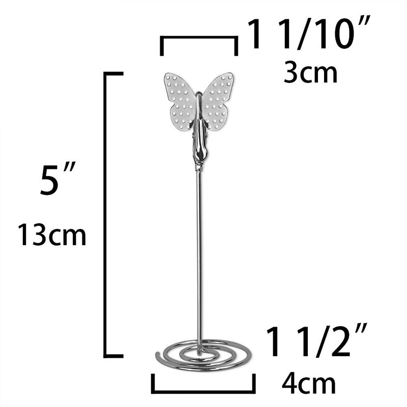10 st fjäril bordskorthållare bord nummerhållare bord korthållare bilder stativ för bröllopsfest kontor