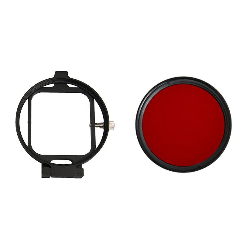 Filtro para lente de mergulho, filtro de lente subaquática com filtro vermelho 16x lente perto de 16 vezes macro lente para gopro hero 7 câmera de ação 6 5