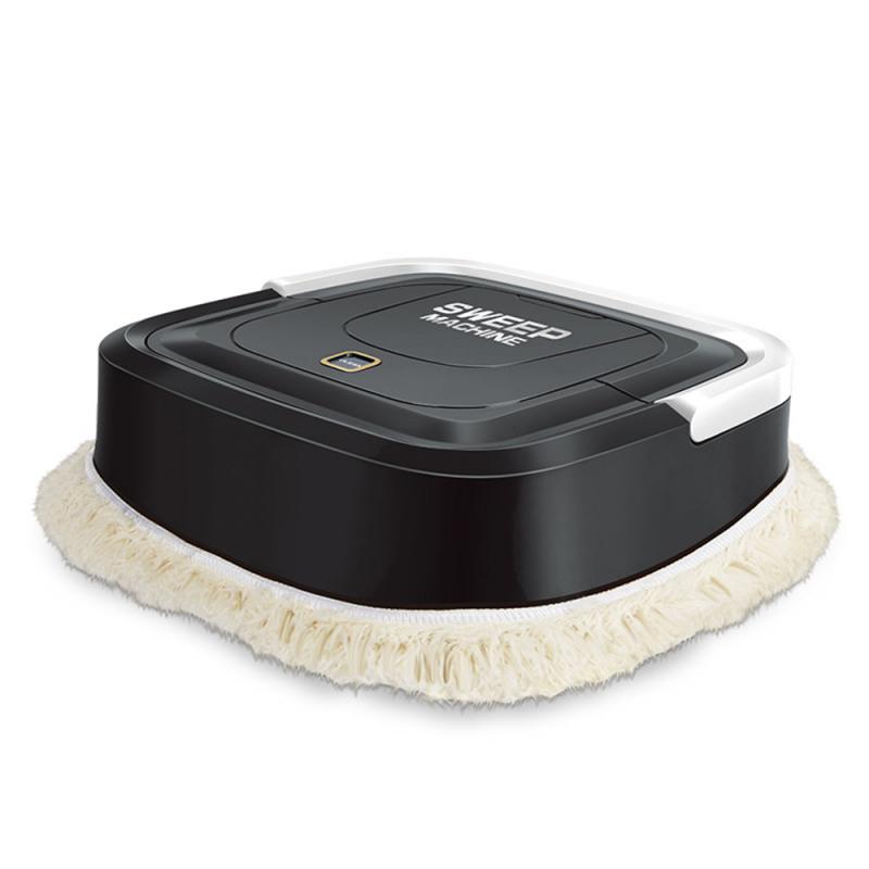 Mopping Robot USB Charging Mini Mop Machine Smart Home Automatic Lazy Cleaner To Wipe The Floor Household Products: Black