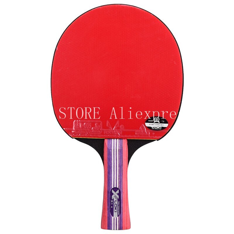 LOKI X1 Table Tennis Racket with LOKI RXTON Rubber Sponge Racket Bag Case 1-Star Original LOKI Ping Pong Bat Paddle