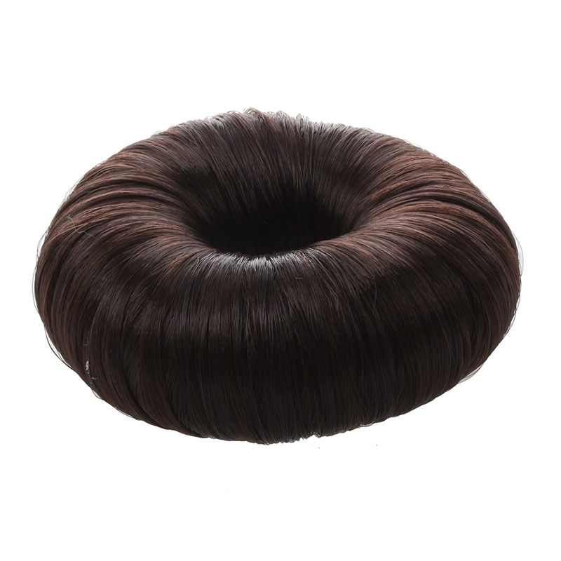 Brown Hairdressing Hair Donut Ring Bun Shaper Styler: Default Title