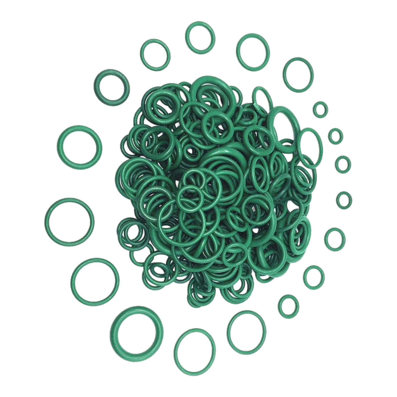 270 Pieces Rubber O-Ring Assortment Kit 8 Different Sizes for Vehicle Repair, with Transparent Plastic Box