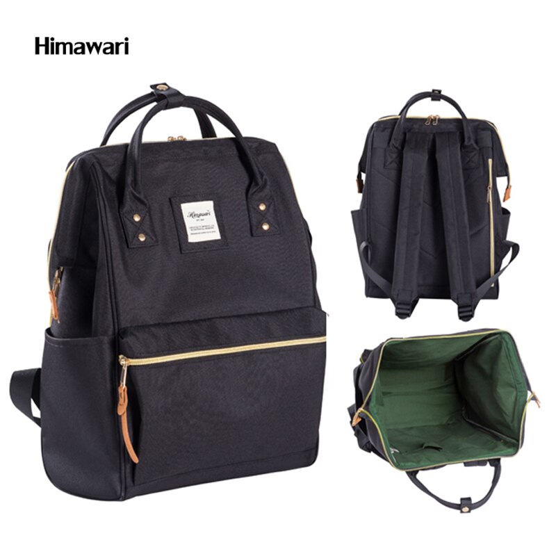 Himawari Travel Backpack - Unisex Laptop Bag - Water Resistant Polyester School Bag