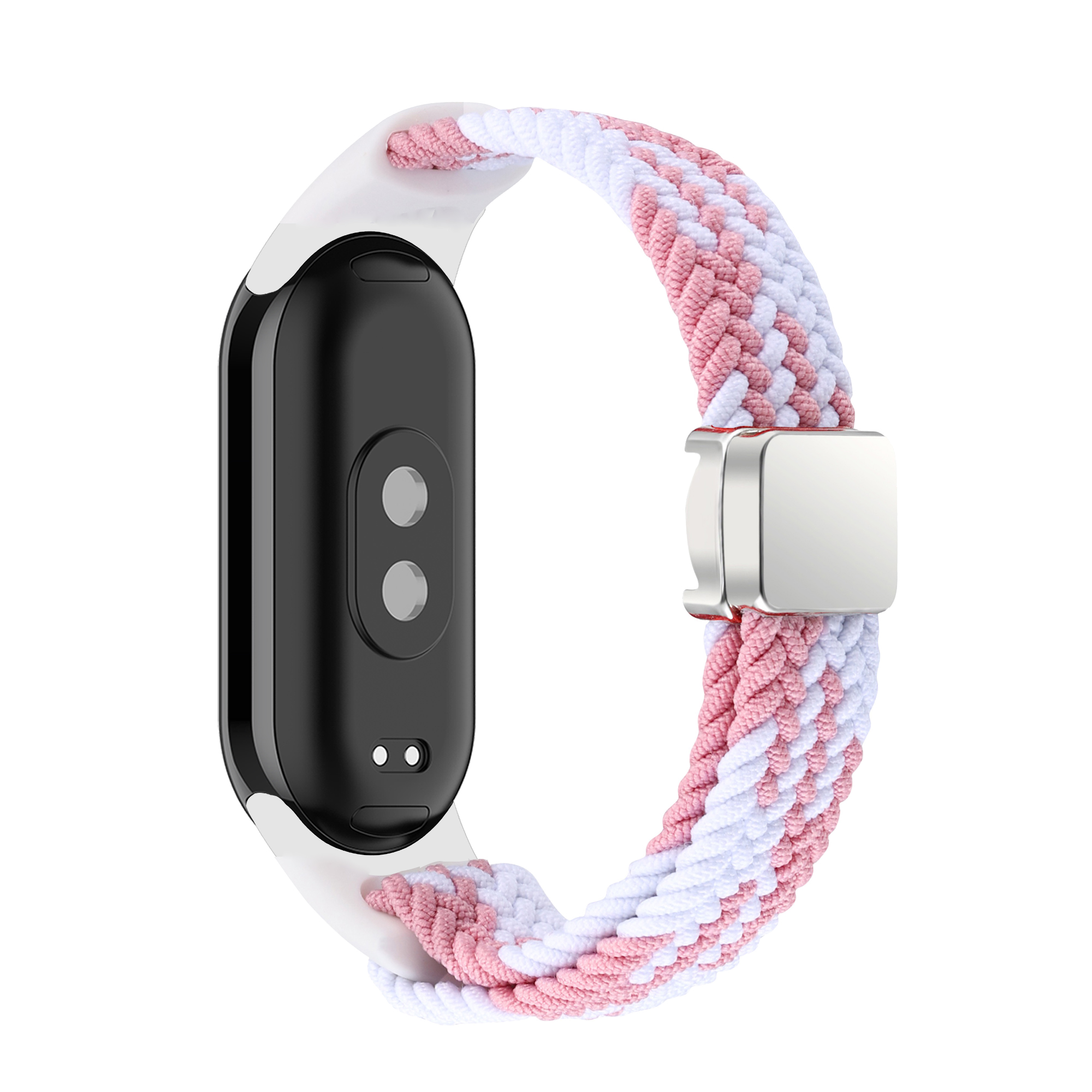 Boucle solo tressée pour Xiaomi Mi Band 9 8, accessoires de sangle, remplacement magnétique en nylon, bracelet, ata eld9 ata eld8, bandes NDavid: Bleu Bleu Clair / 12mm