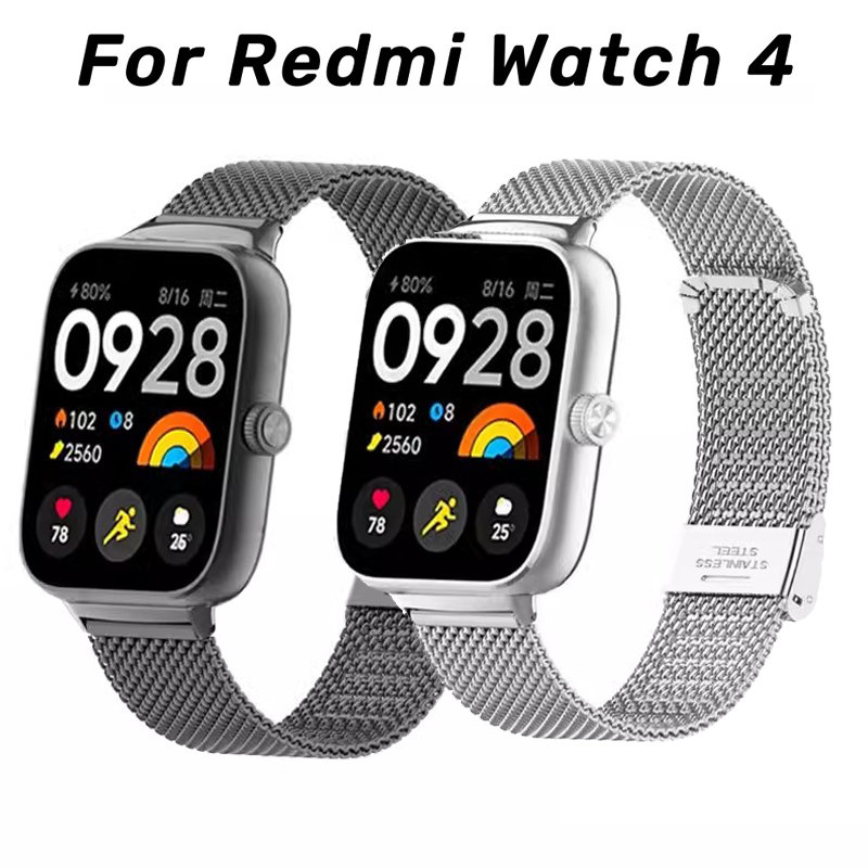 Metalen band voor Xiaomi Redmi horloge 4 Horlogeband Roestvrij stalen armband voor Redmi horloge 4 correa