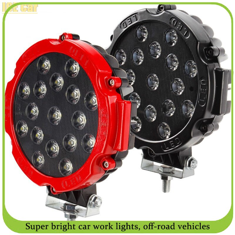 JEEP 51W LED Work Light Working SPOT/FLOOD Driving Light BAR for OFF Road UTE 12V 24V 4x4 4WD Boat SUV TRUCK Spoot / Flood LED