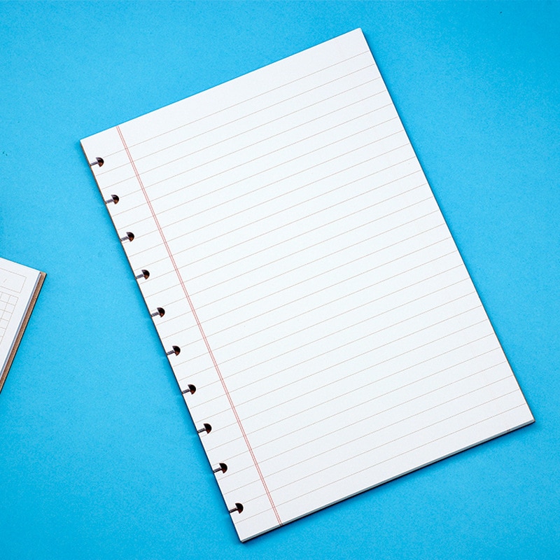 B5 disc planner notebook Mushroom hole page paper T-type refill 60 sheets line blank lattice