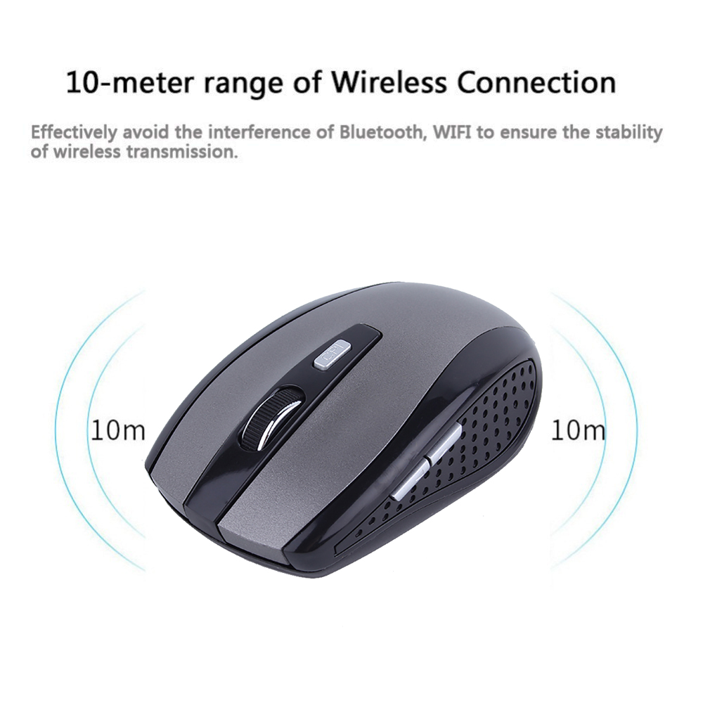 Wireless Mouse Optical Gaming Mouse Portable 2.4GHz Mouse with USB Nano Dongle Office Gamer Computer Desktop Mice for PC Laptop