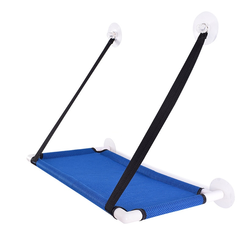 10Kg Katze Hängematte Fenster Bett Und Liege Sofa Haustier Montiert Sitz Hause Saugnapf Katzen Bett matt Kätzchen Katze hängematte Bett Montieren Fenster: Blau