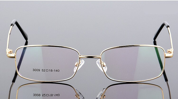 UVLAIK Vintage Men Titanium Alloy Optical Glasses Frame Ultralight Square Business Myopia Prescription Computer Eyeglasses: Gold