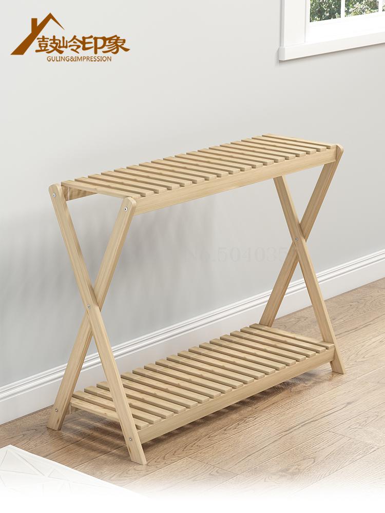 Flower shelf multi-storey indoor special wood floor-standing green flower pot rack living room balcony fleshy flower rack