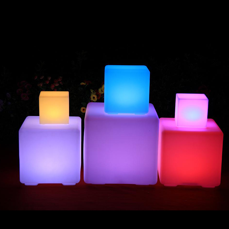 Remote Control LED Garden Light Night Lights Waterproof Outdoor Square Landscape Lawn Lamp Wedding Party Garland decor