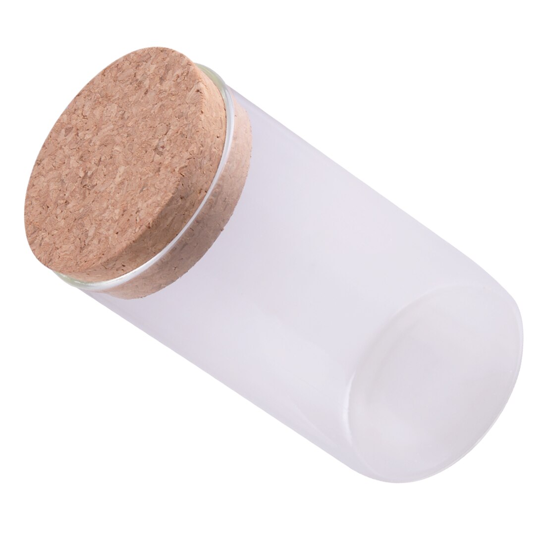 Glass Kitchen Canister Snack Sugar Tea Storage Container Jar Bottle Transparent with Cork Kitchen Accessories: A