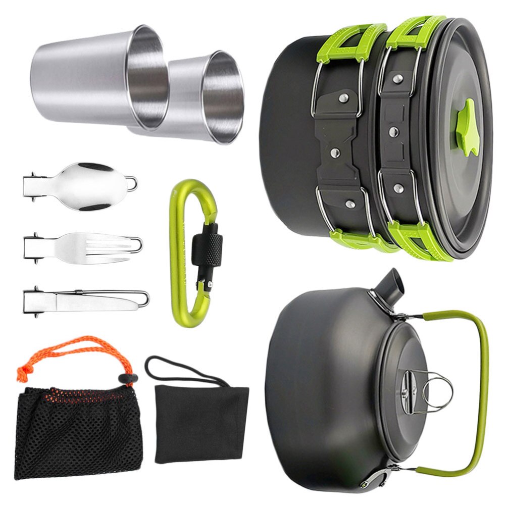 Ensemble de casseroles en aluminium de camping vintage SIGG