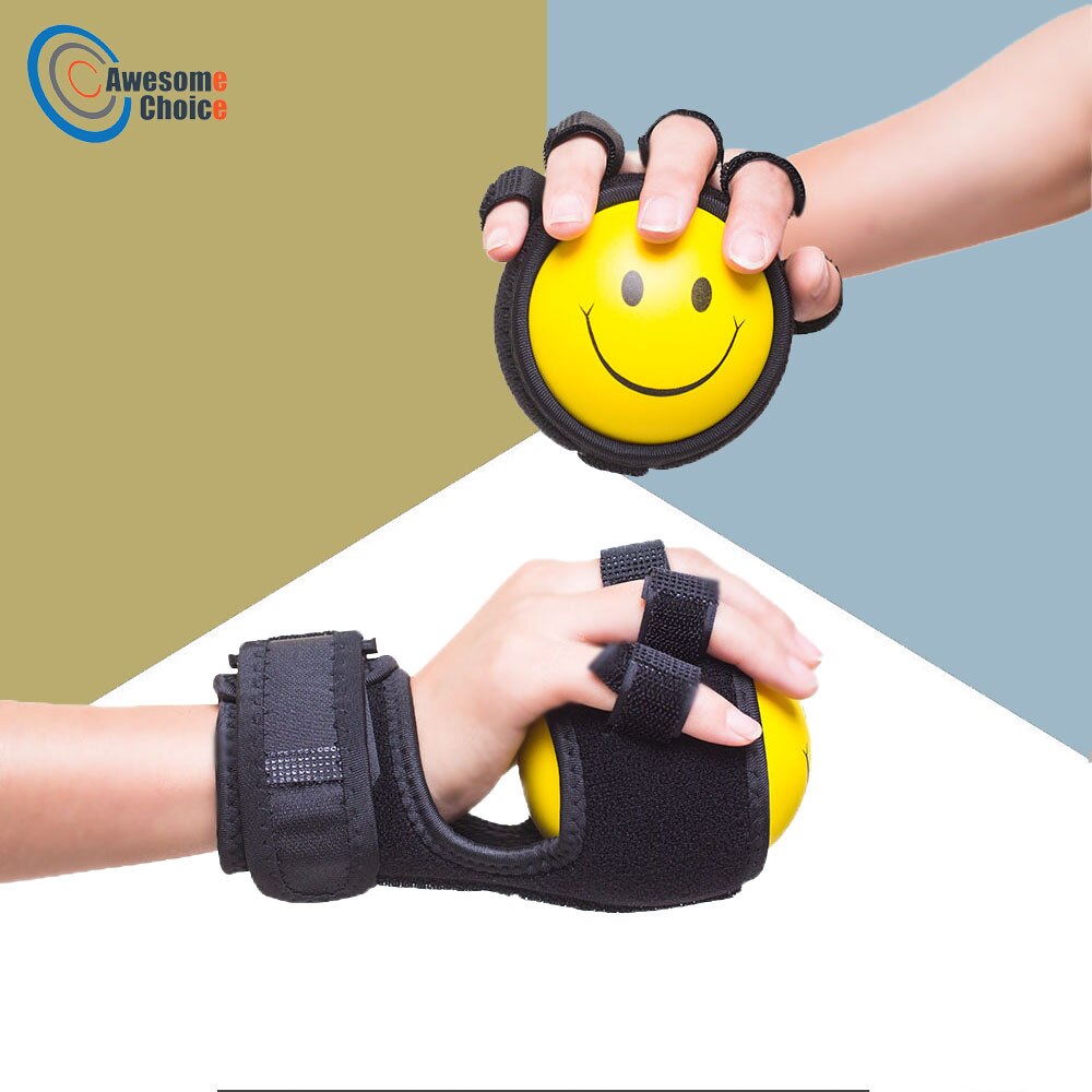 Finger Gripper Strength Trainer Ball Hand Yoga Resistance Band Finger Flexion Extension Training Device Finger Force Grip Device