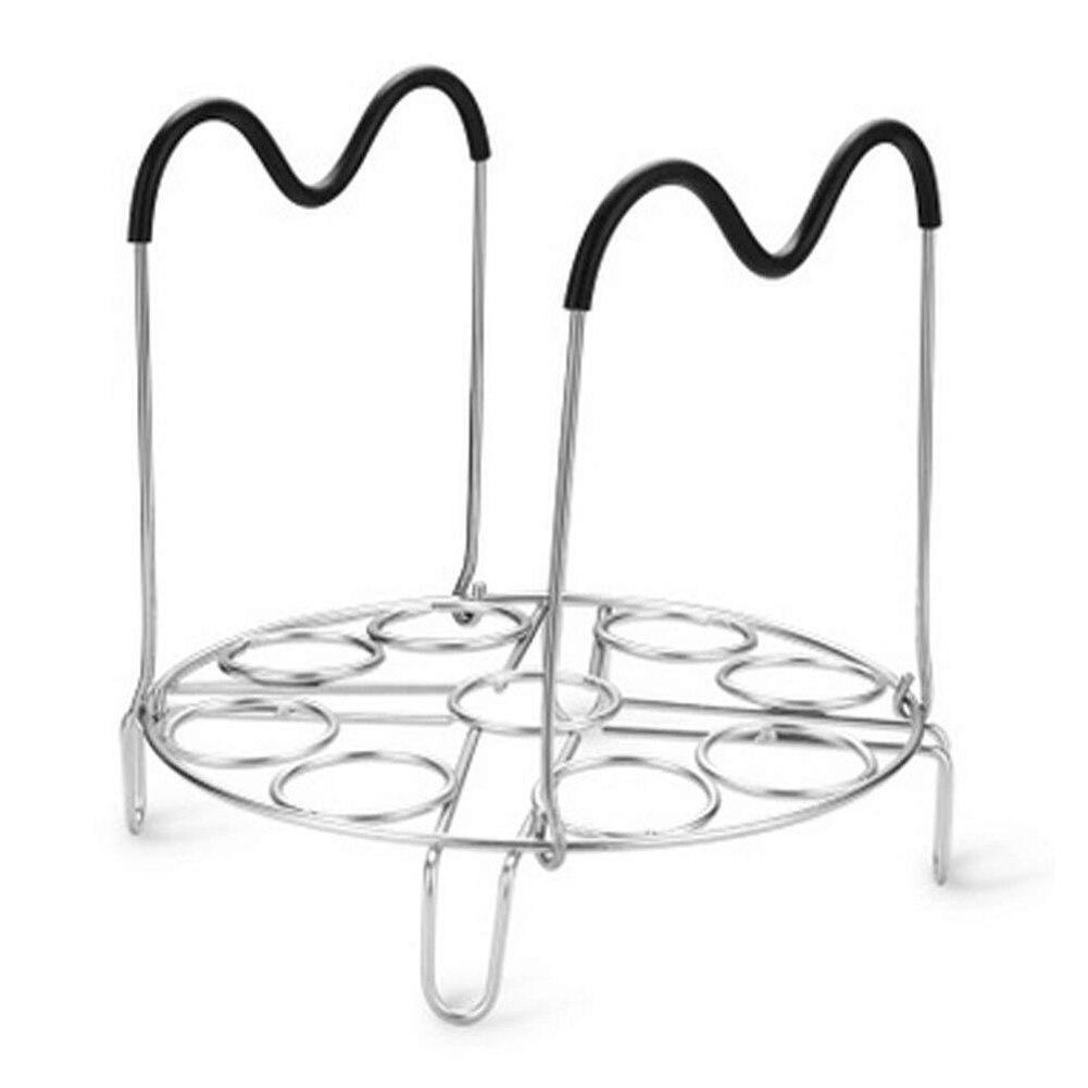 Stainless Steel Pressure Cooker Steamer Rack Trivet with Thermal Insulation Handles Wire Steam Rack for 6/8 Quart Instant Pot: A2