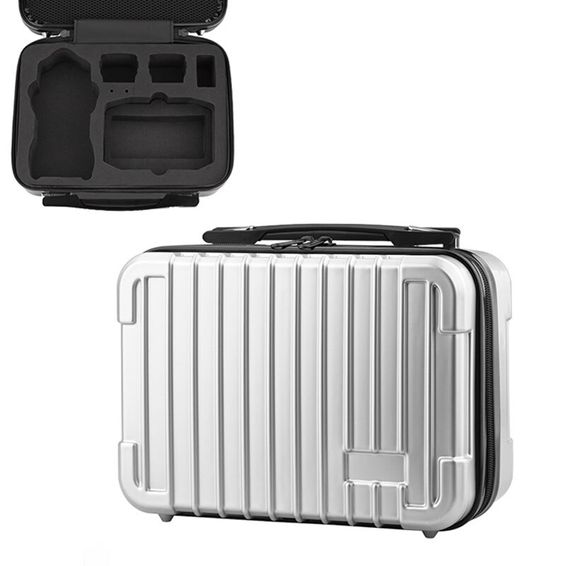 Étui de transport Portable à coque rigide pour DJi Mavic Air 2 sac de rangement étanche boîtier antichoc pour accessoires mavic air2: B  Silver