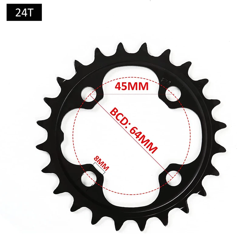 BUCKLOS 104/64 BCD Bicycle Chainring 22T 24T 26T 32T 38T 42T 44T MTB Chainring 9S 10S Mountain Bike Chainwheel Bicycle Parts: Navy Blue