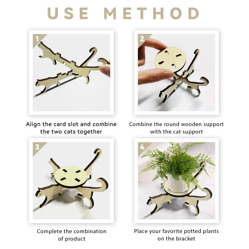 Wood Flower Pot Holder Durable Succulent Flower Pot Base Indoor Plants Display Stand Home Garden Patio Decorative Shelf