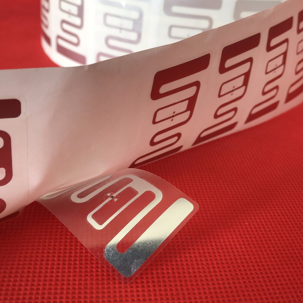 Miehittämätön supermarket märkä inlay rfid uhf tarrat supermarket tarkistaa inventaario rf etiketti 9728 sähköistä tarraa