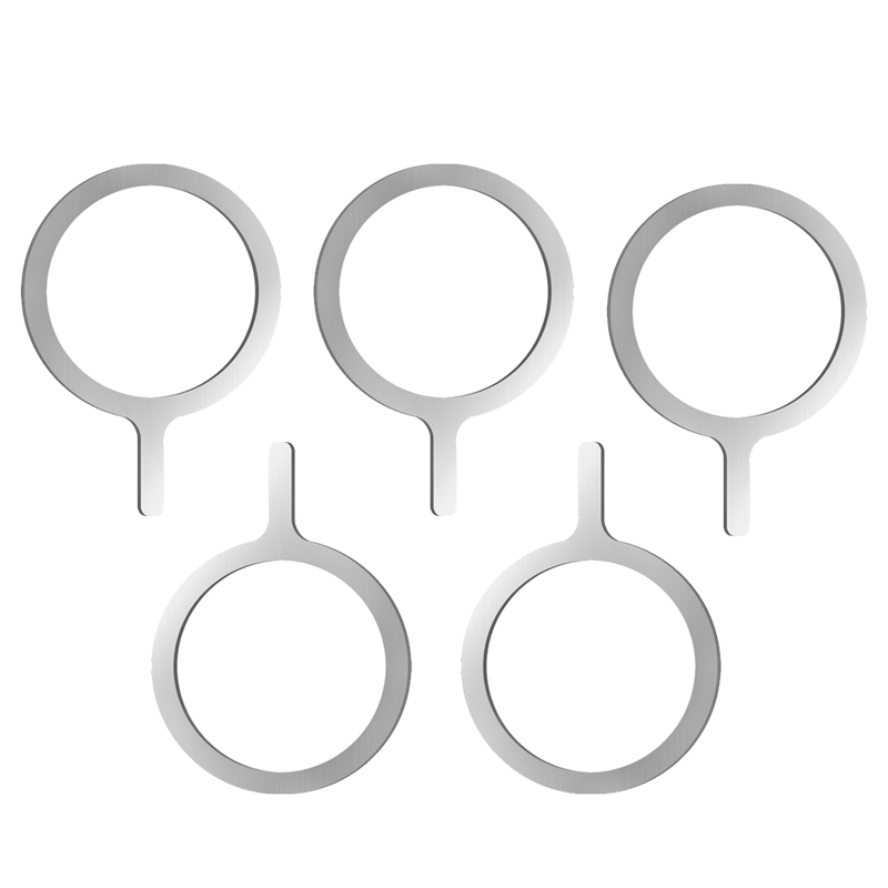 Self Adhesive Metal Ring Iron Sheet Sticker for Apple IPhone Case Magsafe Magnetic Wireless Charging Ring for iPhone 15: Rose