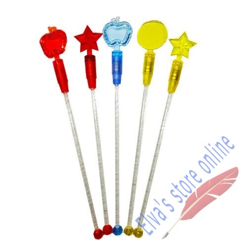 12 stks LED Licht Roerstokjes Plastic Coctail Sticks Mode Bar Gereedschap Drink Stirrers