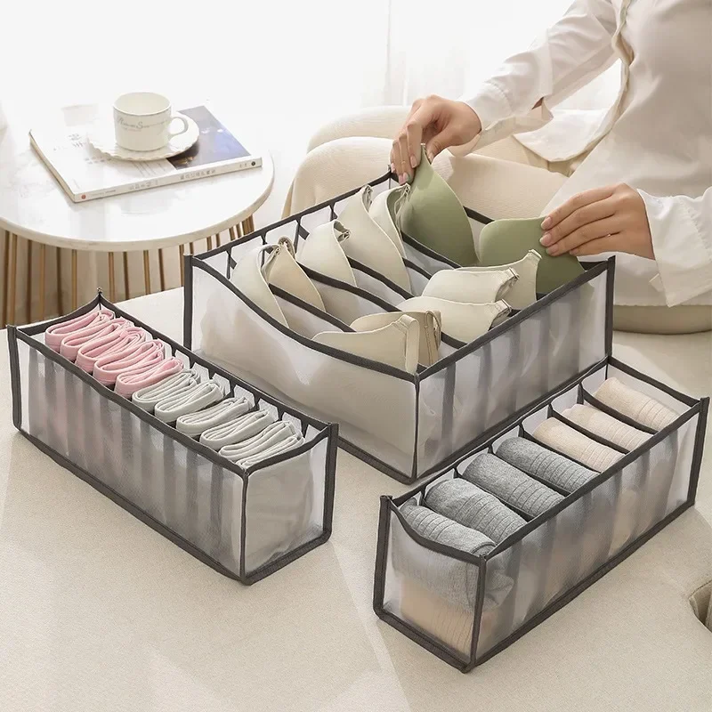 1pc Closet Organizer Storage Box Foldable Underwear Organizers Storage Dividers Drawer Organizer Socks Box for Clothes