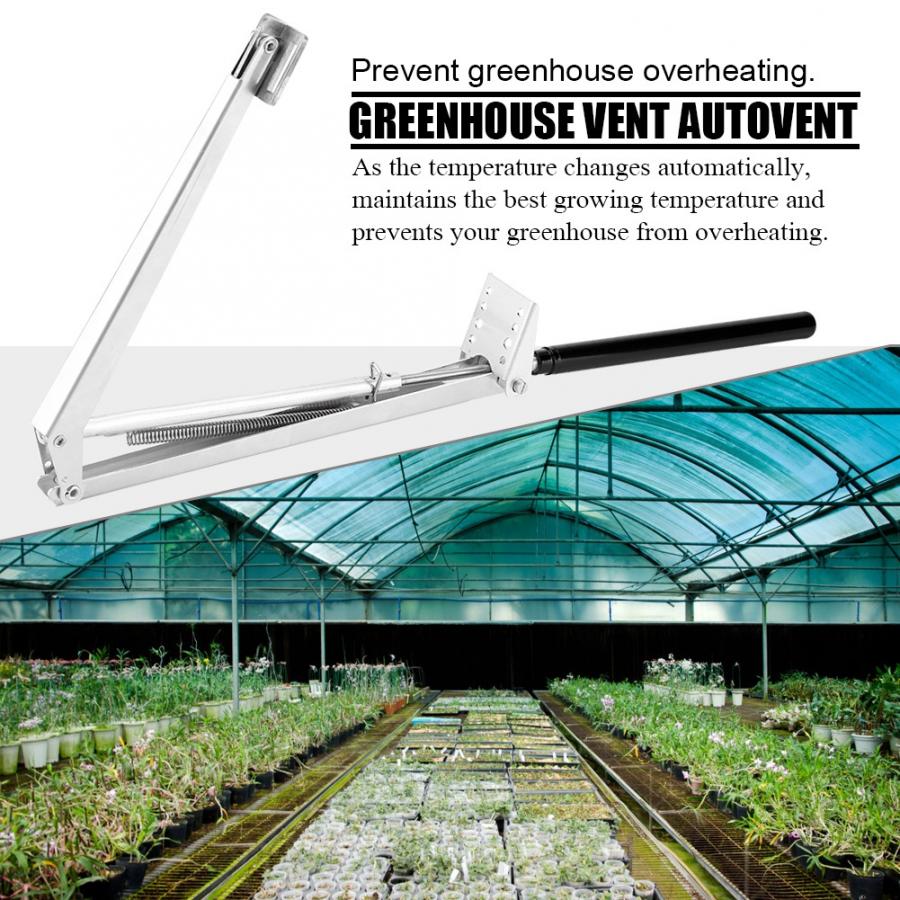 Solvärmekänsligt växthus automatisk fönsteröppnare automatisk ventilationssats automatiska jordbruksfönster som öppnar trädgårdsredskap