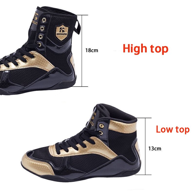 Transpirable zapatos de lucha de los hombres Ligtht Fghting boxeo zapatos para Hombre Zapatos de malla de boxeo talla de zapatillas 36-47 atléticos zapatillas de deporte