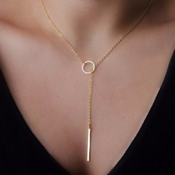 Jewelry Star Moon Choker Necklace For Women Girl Gold Color Chain Hollow Star Pendant Necklace: ROSE GOLD COLOR