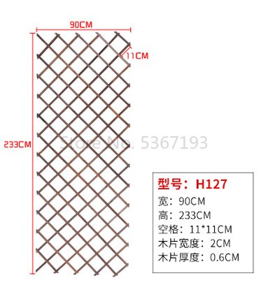 Clôture en bambou, décoration, fleurs de vigne de métope, grille de carbonisation, cloison, anticorrosion, bois Flexible: H127
