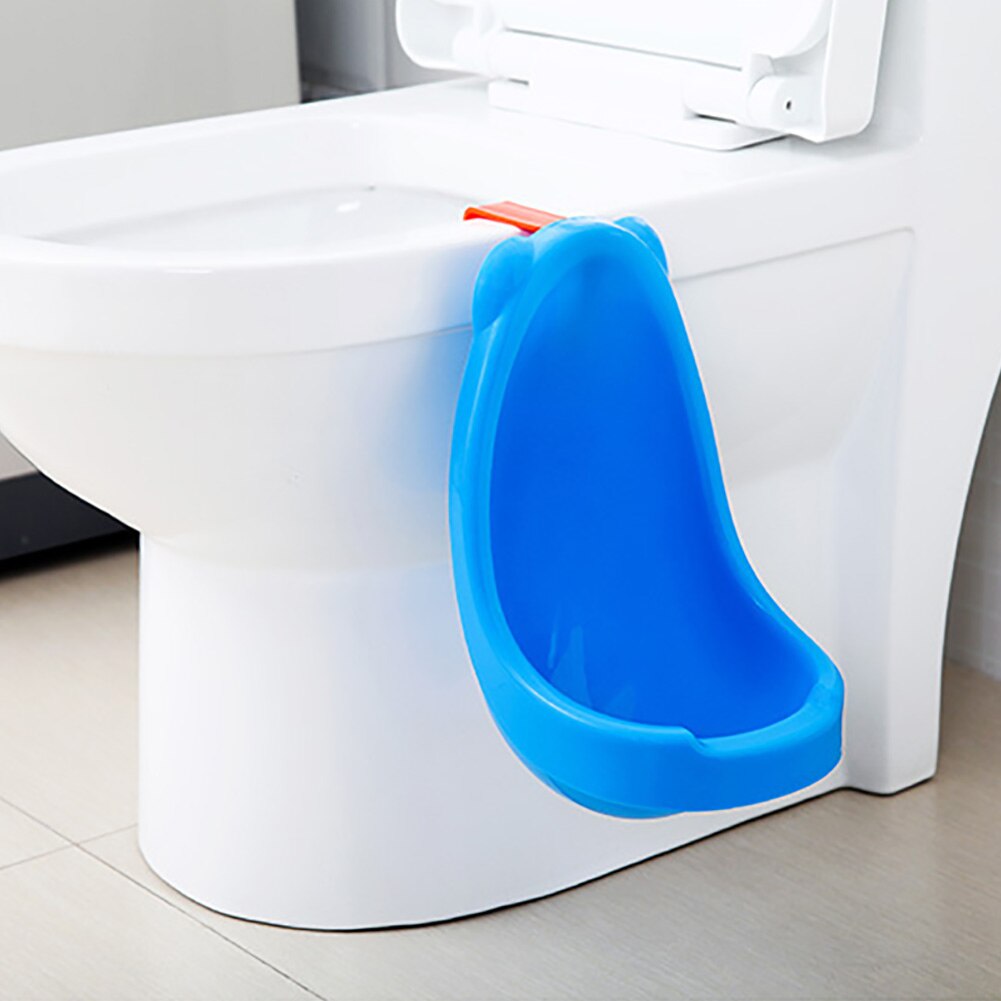 Kids Potty Toilet Urinal Pee Trainer Wall-Mounted Toilet Pee Trainer Children Baby Boy Bathroom Urinal: Blue