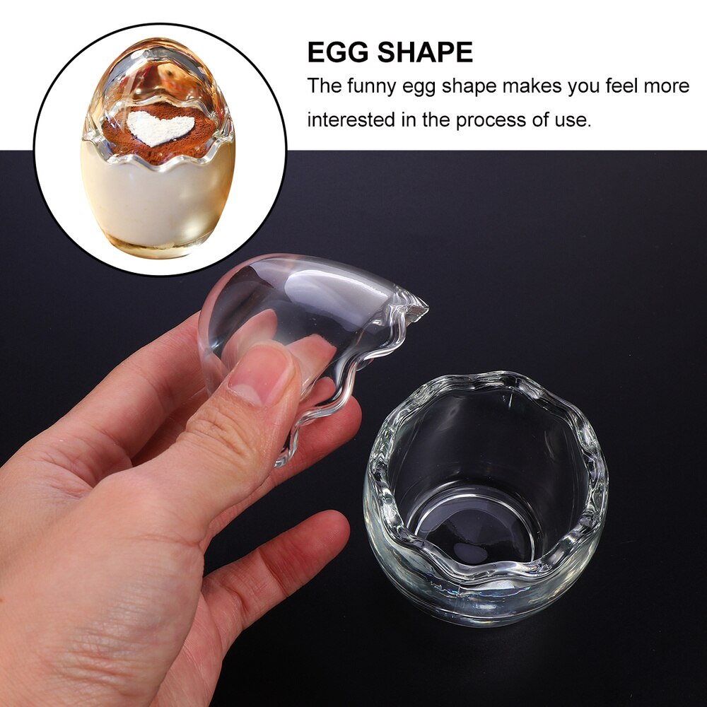 2pcs Pudding Cup Funny Yogurt Making Egg Shape Pudding Mold for Pudding