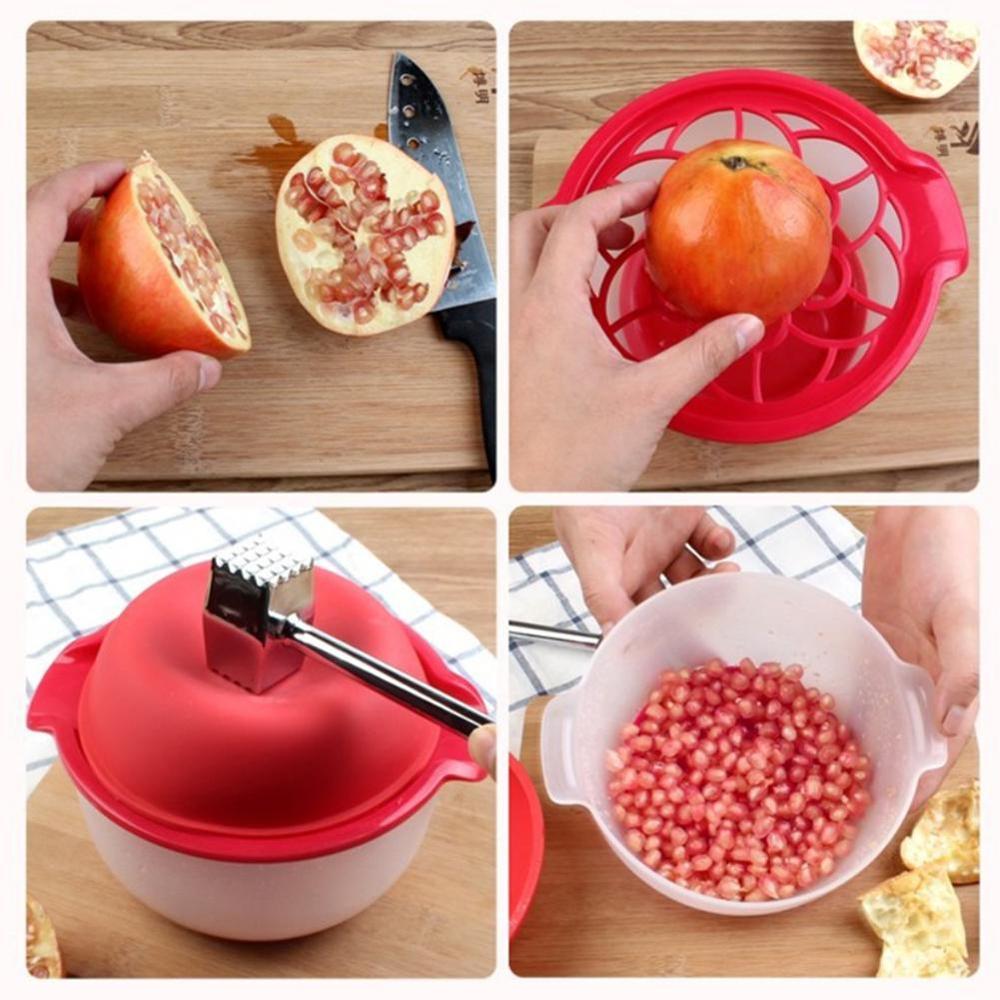 Silikonowa maszyna robić obierania granatów strona główna kuchenny owoc gadżety narzędzia granat miska peeling praktyczne narzędzie kuchenne N9B6