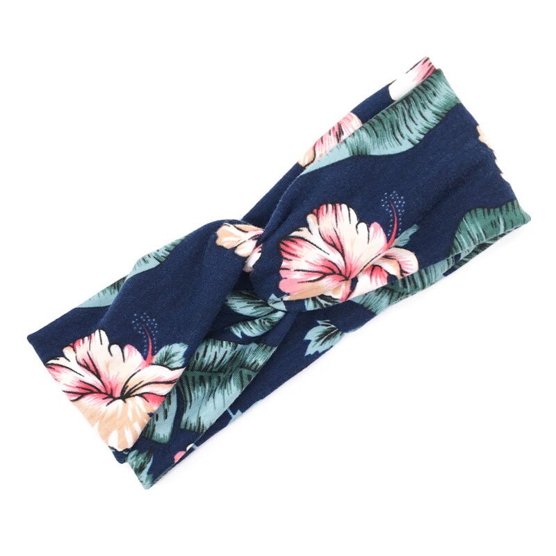 Frau Gedruckt Kreuz Stirnband Mädchen Sommer machen-hoch Haarband Elastische Bandanas Bandanas Sport Turban Haar Bands Haar Zubehör