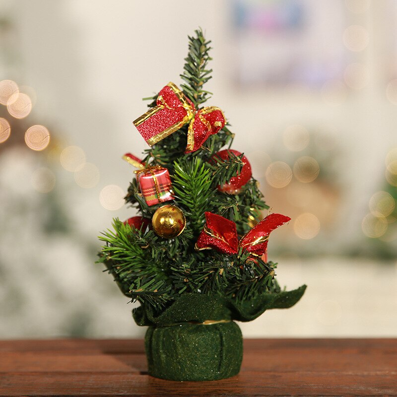 20cm bord juletræ dekoration fyrretræ mini xmas træ juledekorationfestival miniature træ år: 9