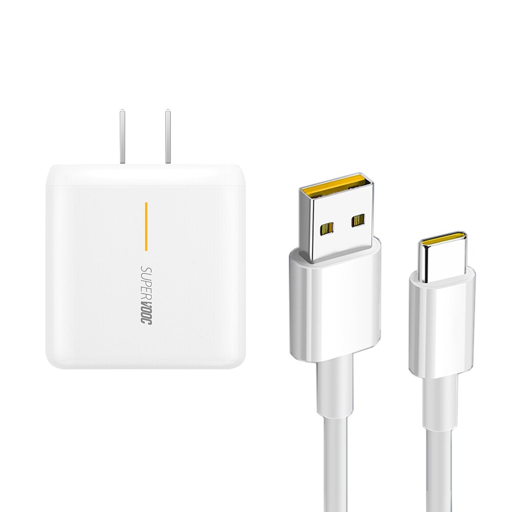 65w supervooc 2.0 schnellladegerät für oppo reno ace, ace 2, reno 4, reno 5 pro, pro 6, + 5g  k9, find  x3 lite, usb-typ-c-kabel (original): Us-t
