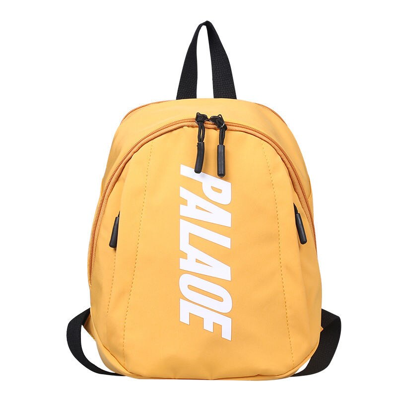 Sacos de escola do jardim de infância mochilas para meninas meninos moda carta impresso crianças mochila da criança estudante: YELLOW