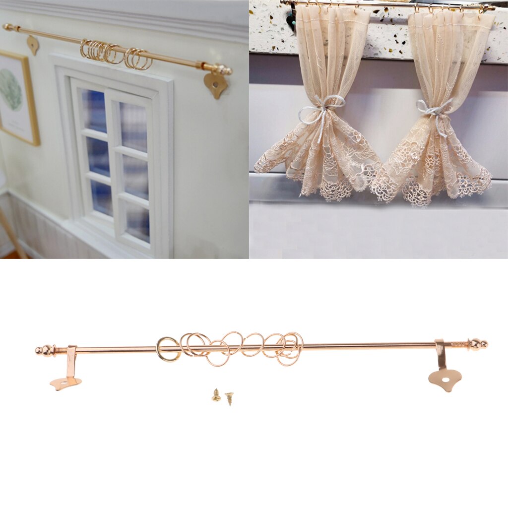 1/12 Dollhouse Furniture Miniature Curtain Rod / Curtain Rod, Length: 16.5 Cm