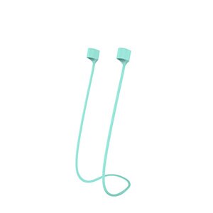 Anti-Lost silikonowy uchwyt na słuchawki kabel do Apple iphone X 8 7 AirPods bezprzewodowy zestaw słuchawkowy Bluetooth pasek na szyję przewód ciąg: BŁĘKITNA
