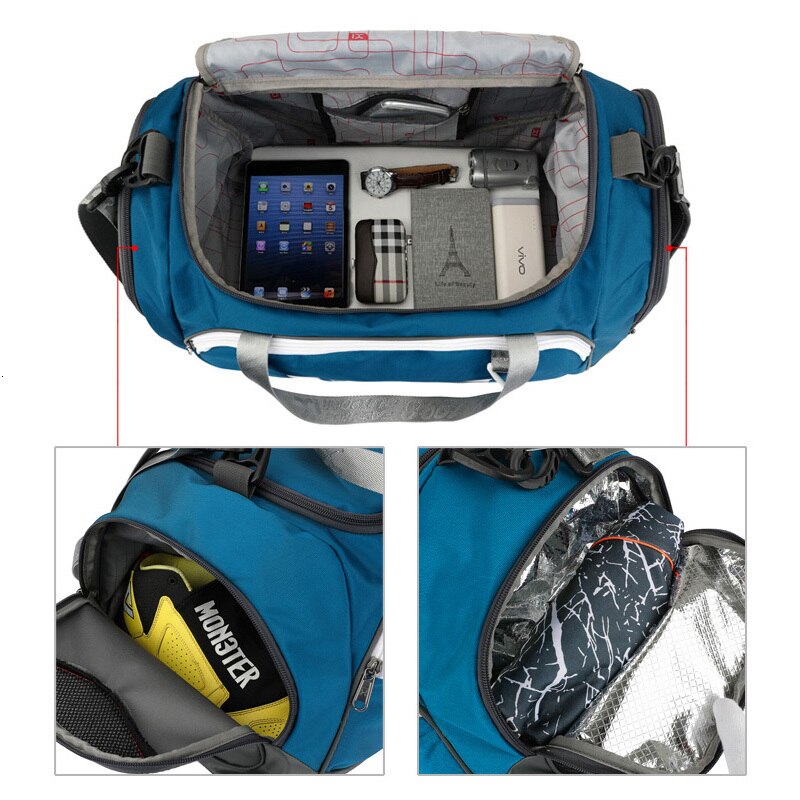 Stor afslappet vandprooftravel taske til mænd kvinder sport gym taske enkelt skulder håndtaske bagage duffleshoe tasker mochila laptop