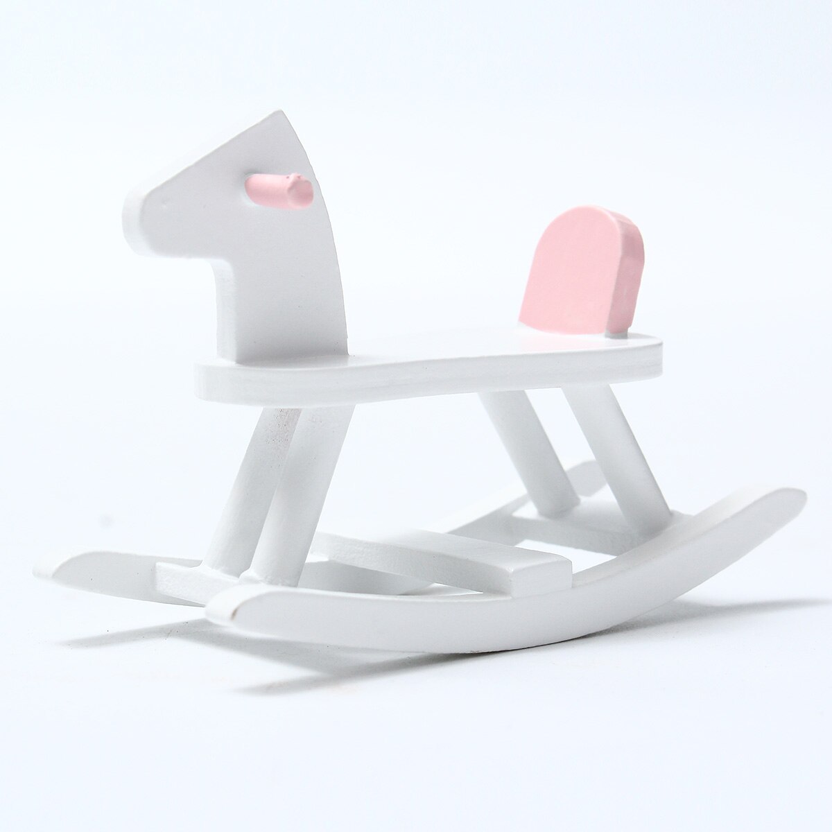 6pcs/set Wooden DIY Mini Dollhouse Bedroom Furniture Toys Set 1/12 Simulation Furniture Model Toy for Doll House Decoration